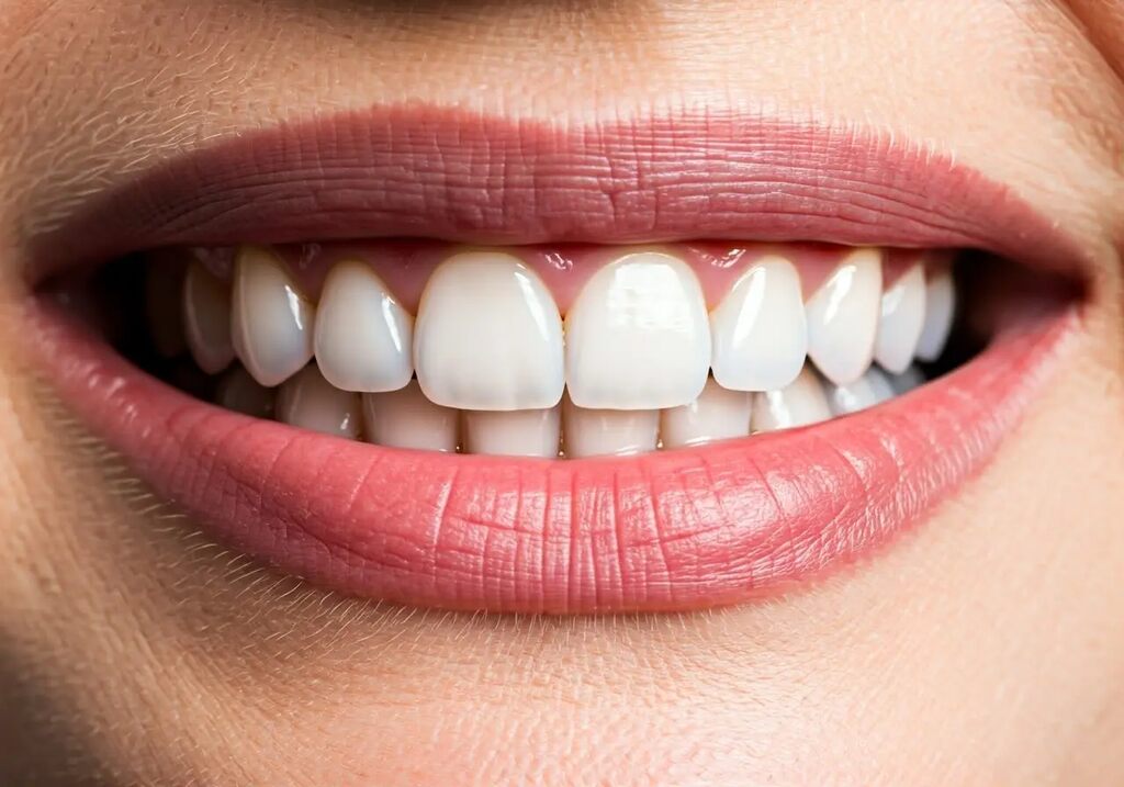 a woman smiling brightly at Reston Family Dental Center in Reston, VA