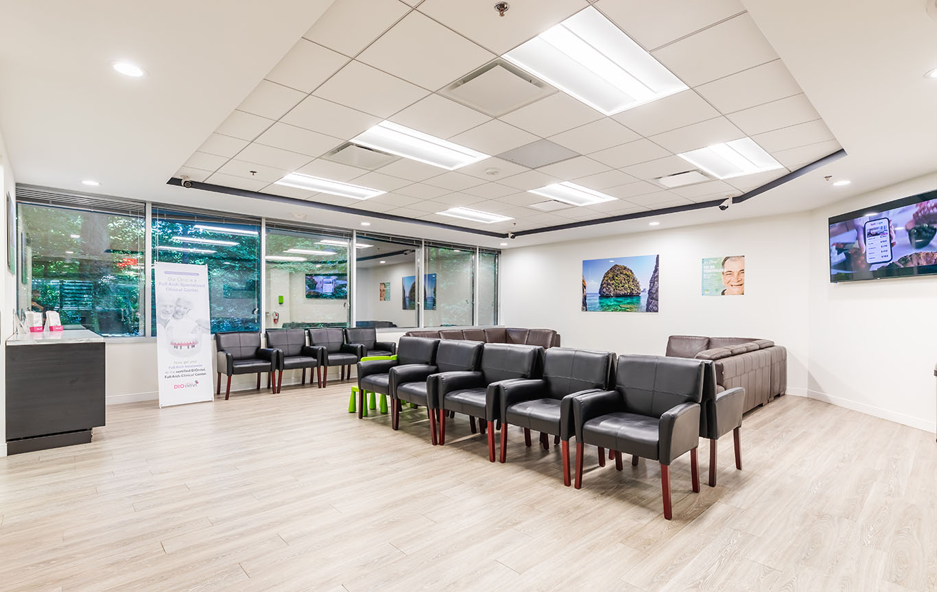 a room with a lot of chairs and a table  at preventive dental care in Reston, VA